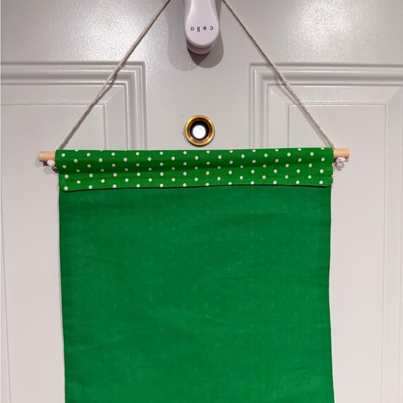 Green Santa Stop Here Holiday Banner - Picture 3 of 4